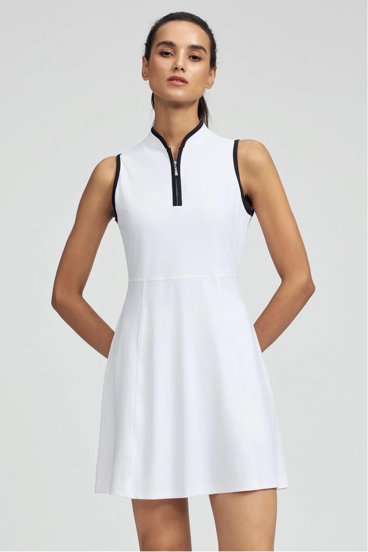 Women’s Performance Sleeveless Golf UPF 50+ Dress 35“ - White Ace