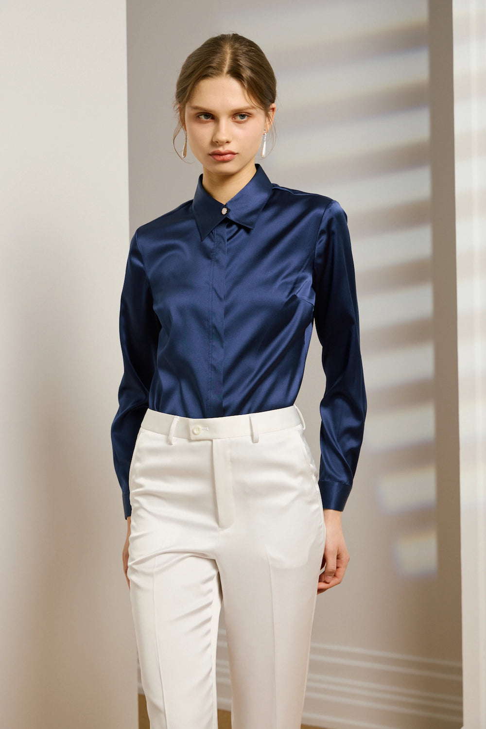 Women's Silk Dress Shirt