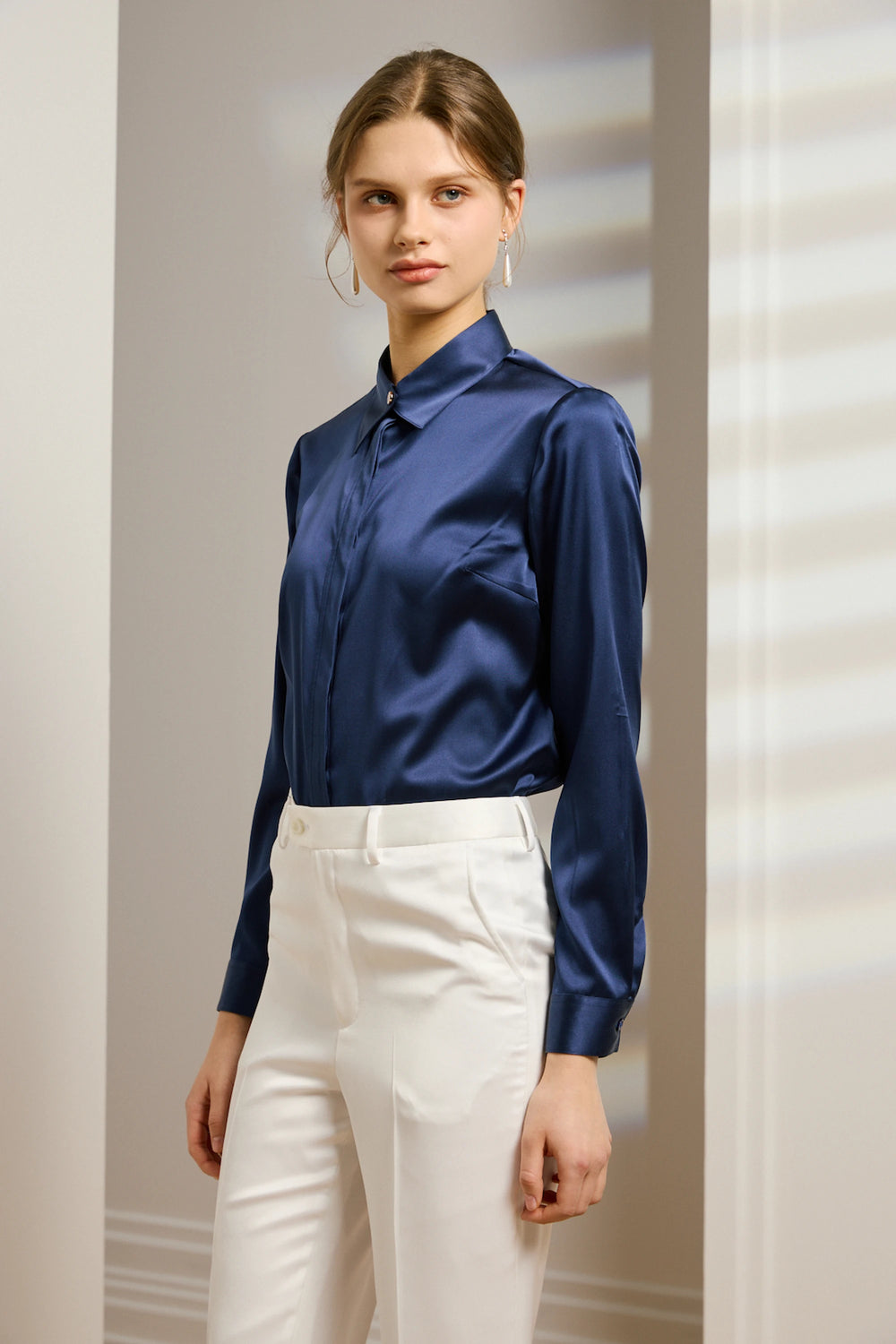 Women's Silk Dress Shirt
