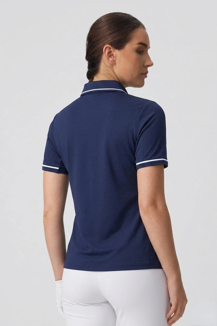The Sculpt Golf Polo - Navy
