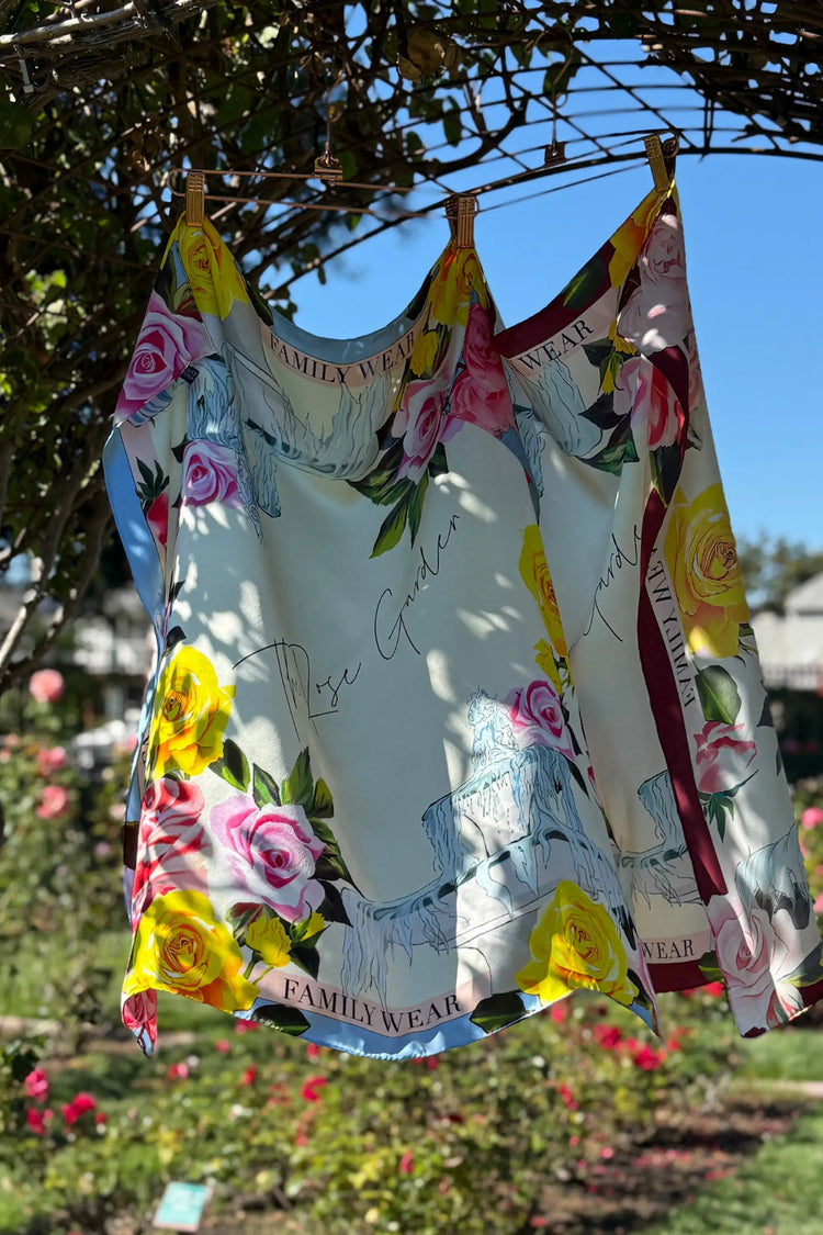 Single-Sided Printed Silk Scarf – 76×76cm