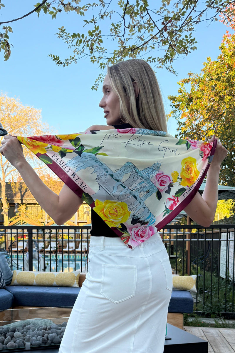 Single-Sided Printed Silk Scarf
