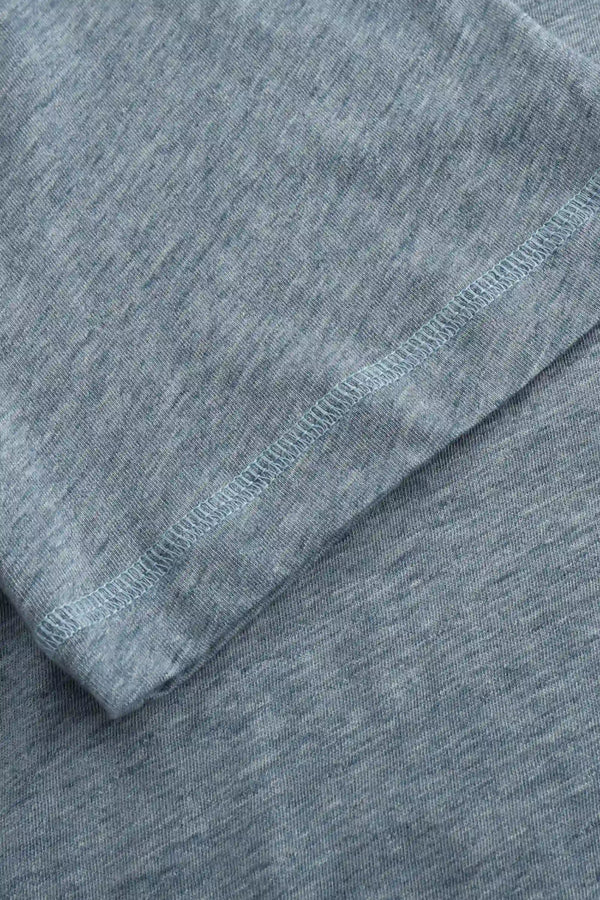 Men’s Modern Knit Henley Tee - Steel Blue