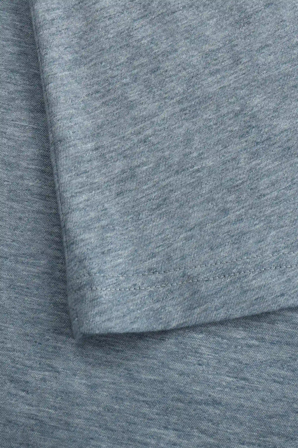 Men’s Modern Knit Henley Tee - Steel Blue