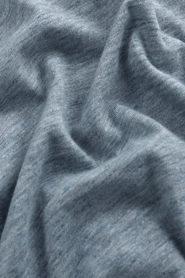 Men’s Modern Knit Henley Tee - Steel Blue