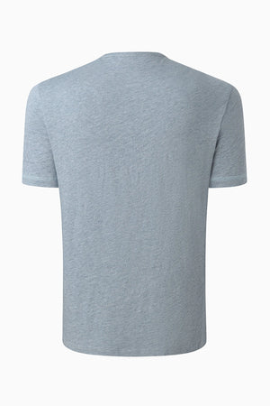 Men’s Modern Knit Henley Tee - Steel Blue