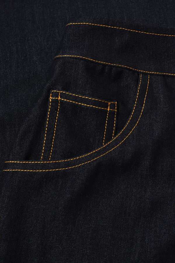 Women’s Tailored Wide-Leg Denim Trousers – Ink Rinse