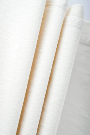 Wide-Leg Structured Denim - Off White