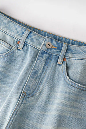 Wide-Leg Fluid Denim – Air Blue