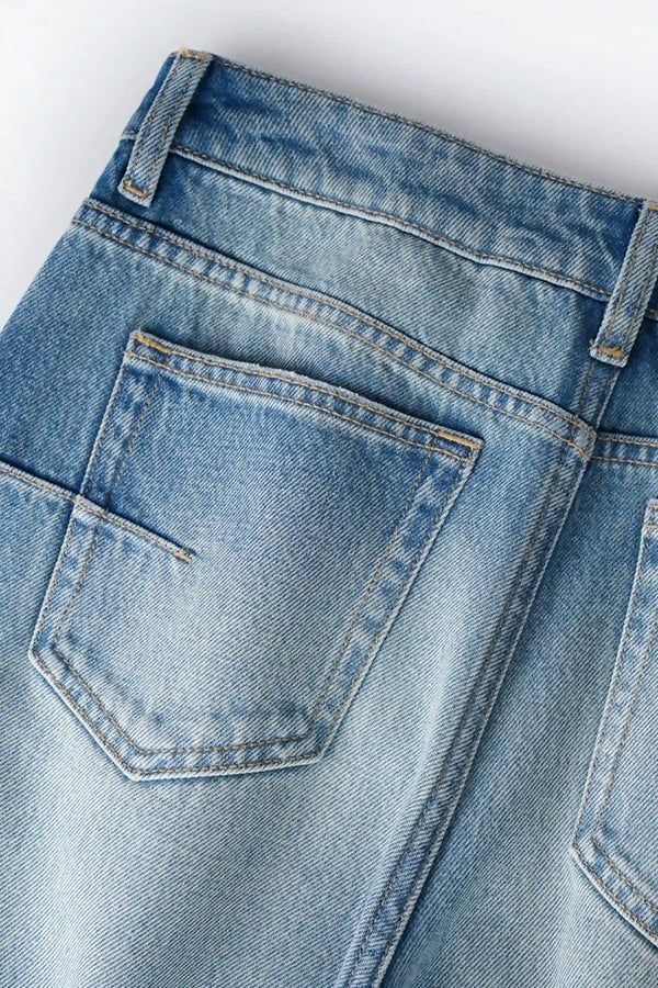 Wide-Leg Fluid Denim – Soft Indigo