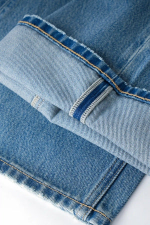 Wide-Leg Fluid Denim – Soft Indigo