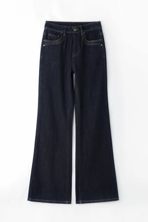 Straight Flare Denim – Deep Indigo