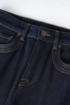 Straight Flare Denim – Deep Indigo