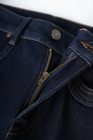 Straight Flare Denim – Deep Indigo