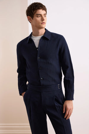 Men's Linen Overshirt