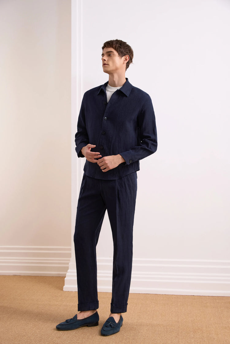 Men's Linen Overshirt