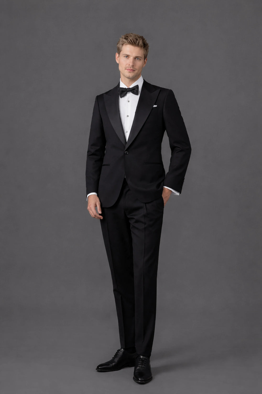 Stretch Wool Shawl Collar Suit