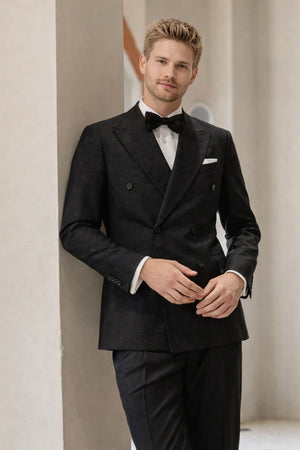 Stretch Wool Shawl Collar Suit