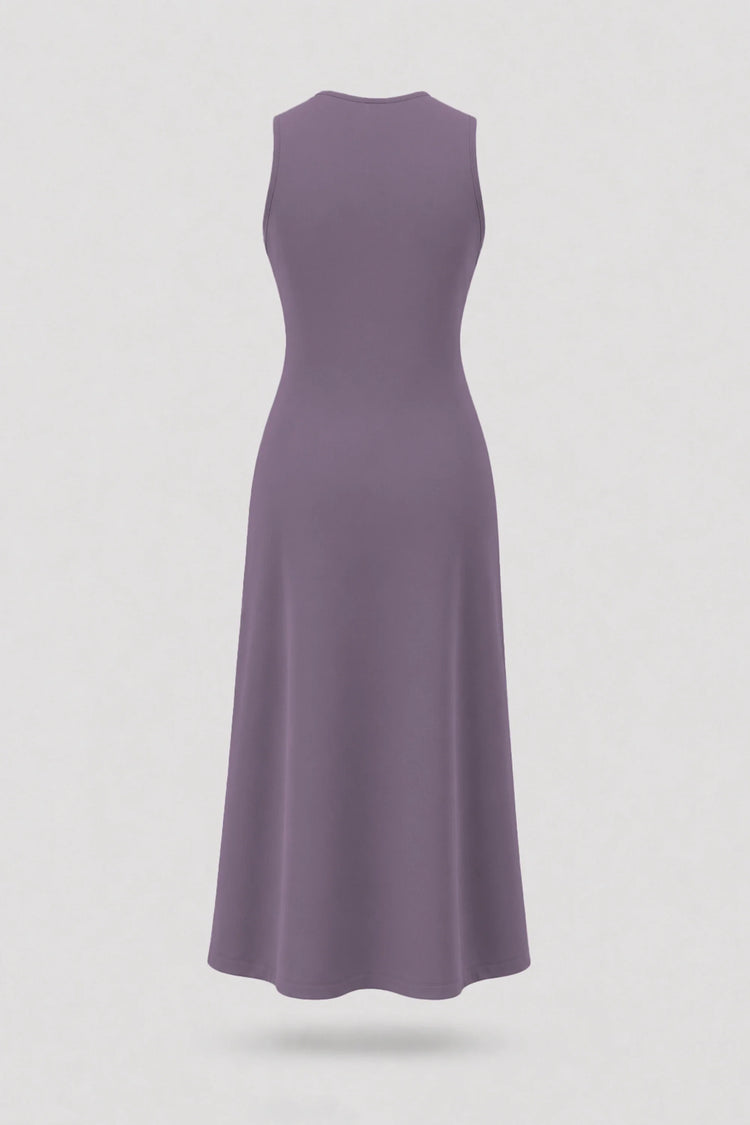 Cowl Neck Maxi Dress - Dusty Mauve