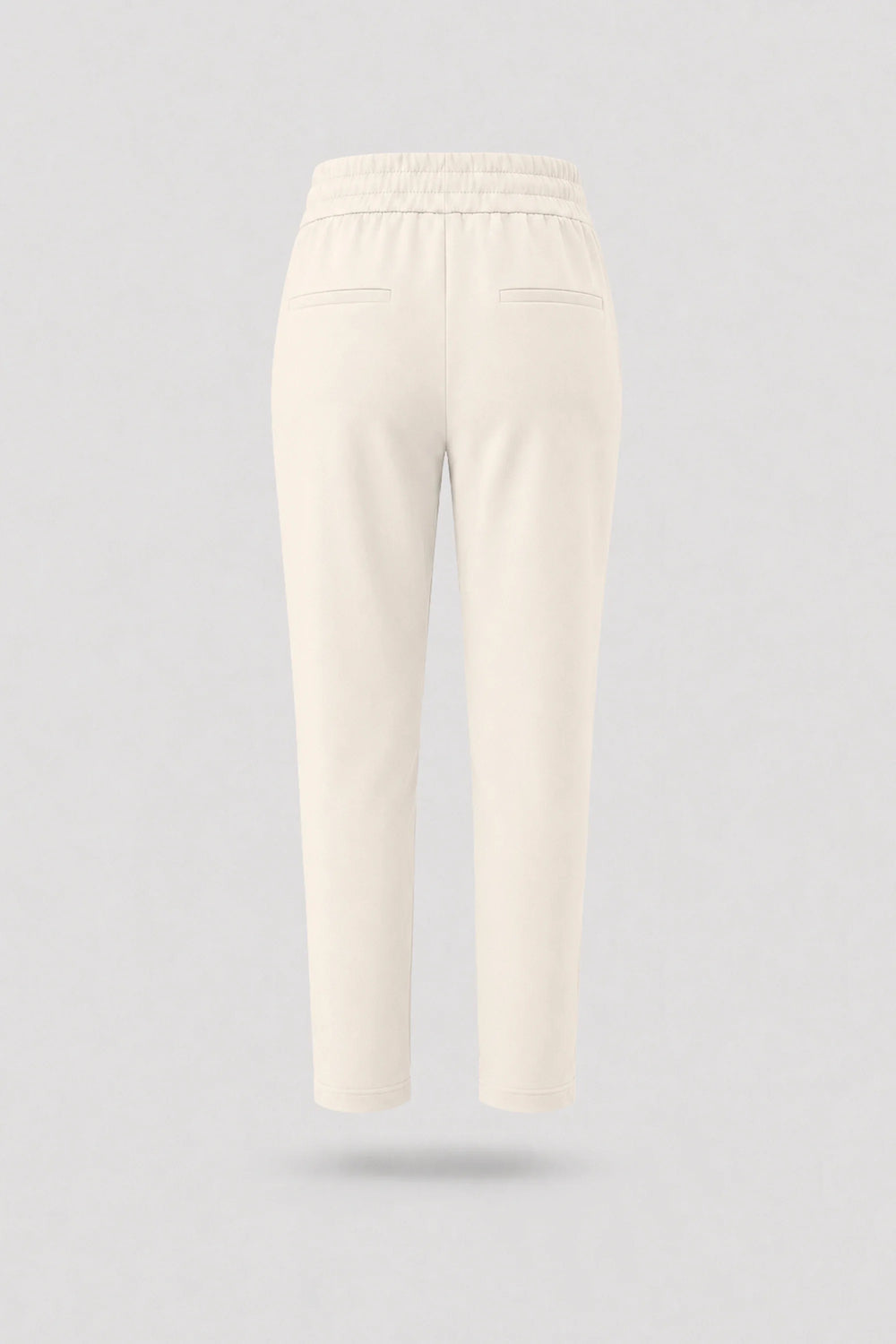 Drawstring Straight-Leg Pants - Soft Ivory