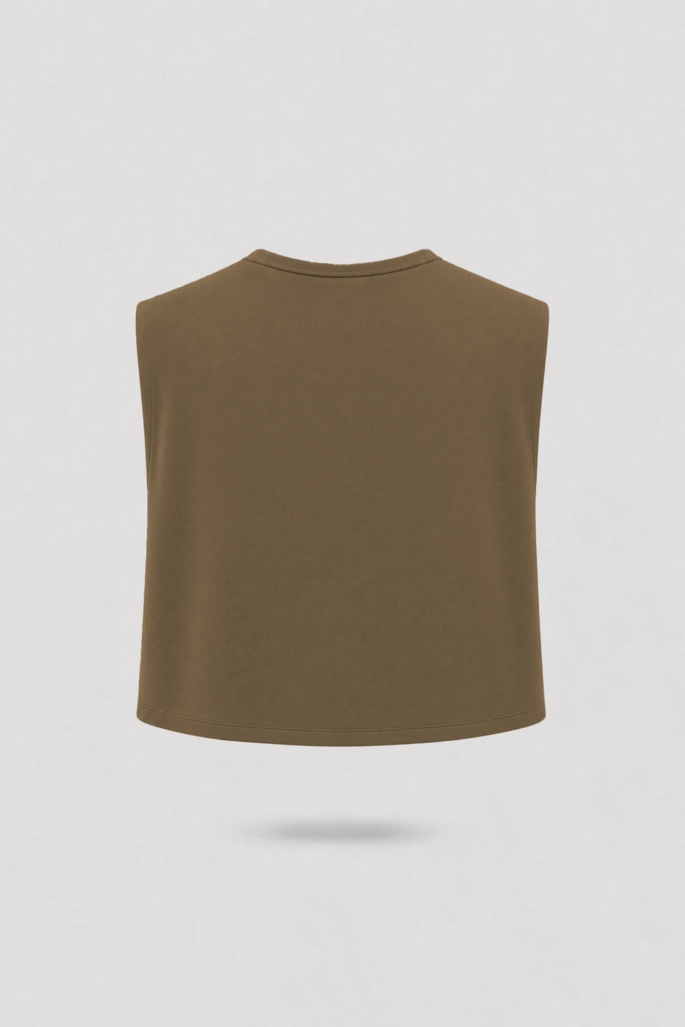 Cowl Neck Layering Top - Toffee Brown