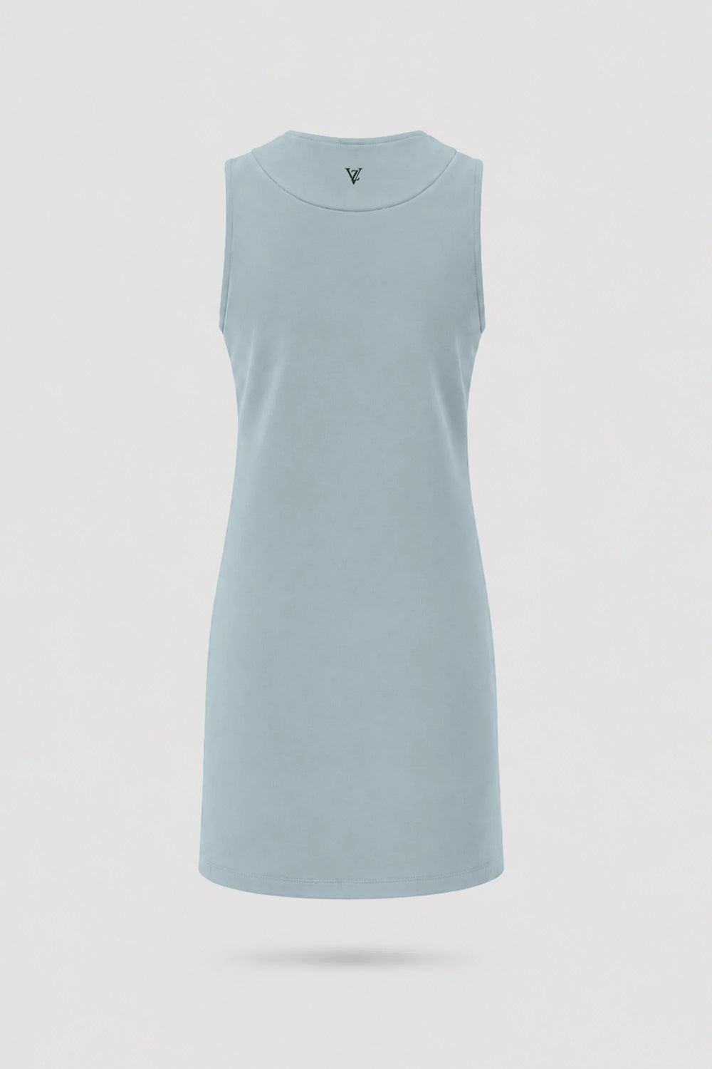 Cowl Neck Sleeveless Dress - Misty Blue