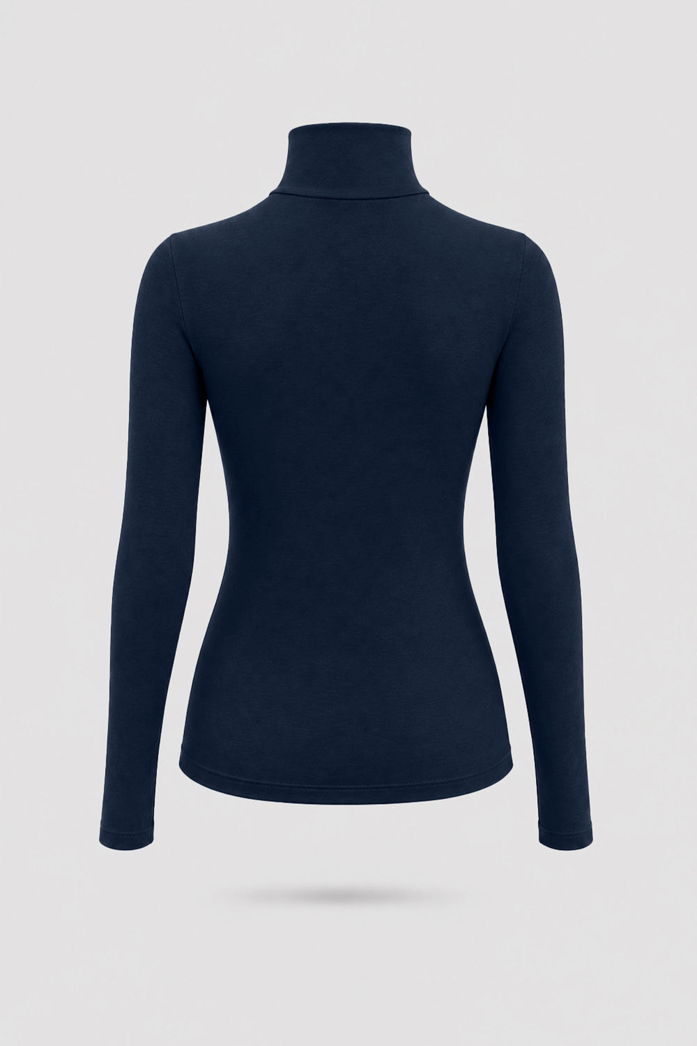 Luxe Stretch Turtleneck - Midnight Navy