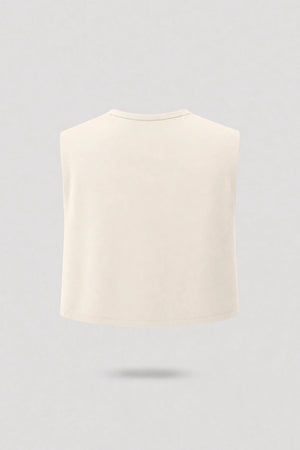 Cowl Neck Layering Top - Soft Ivory