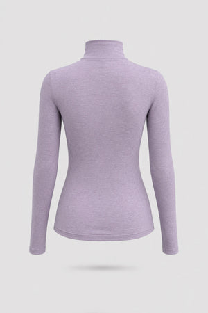 Luxe Stretch Turtleneck - Lavender Mist