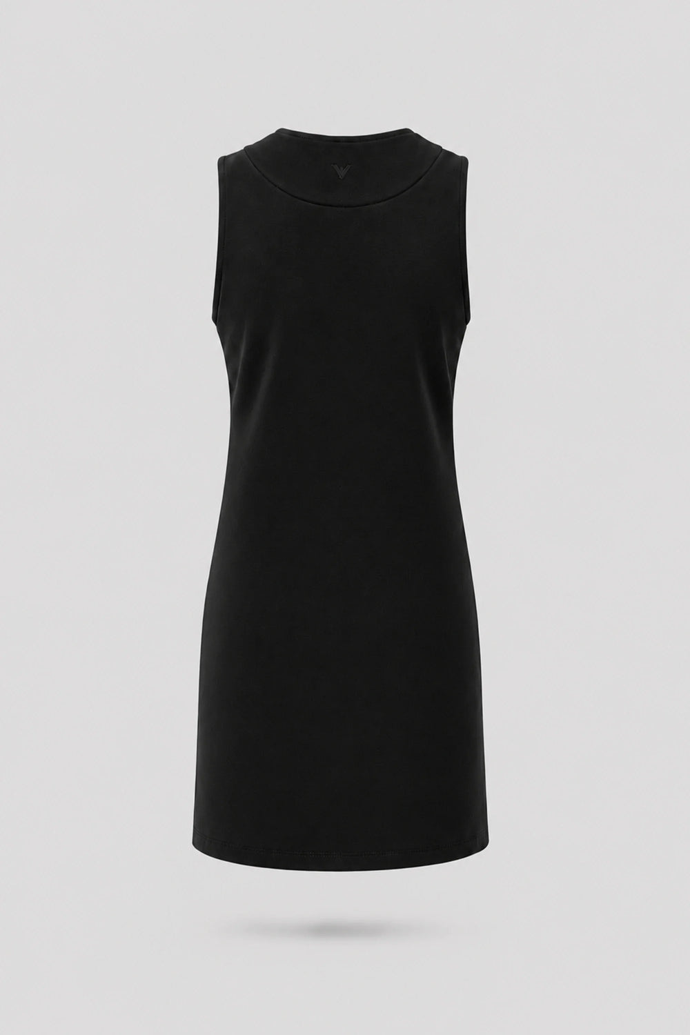 Cowl Neck Sleeveless Dress - Midnight Black