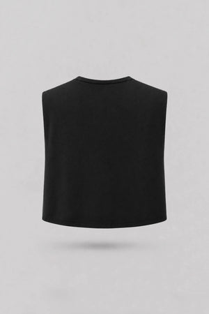 Cowl Neck Layering Top - Midnight Black