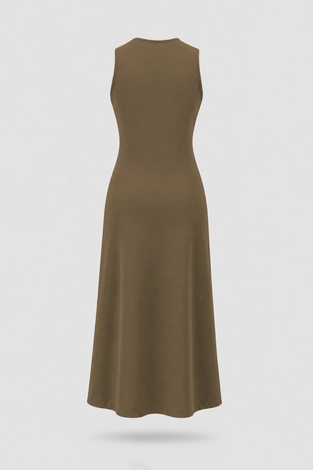 Cowl Neck Maxi Dress - Toffee Brown