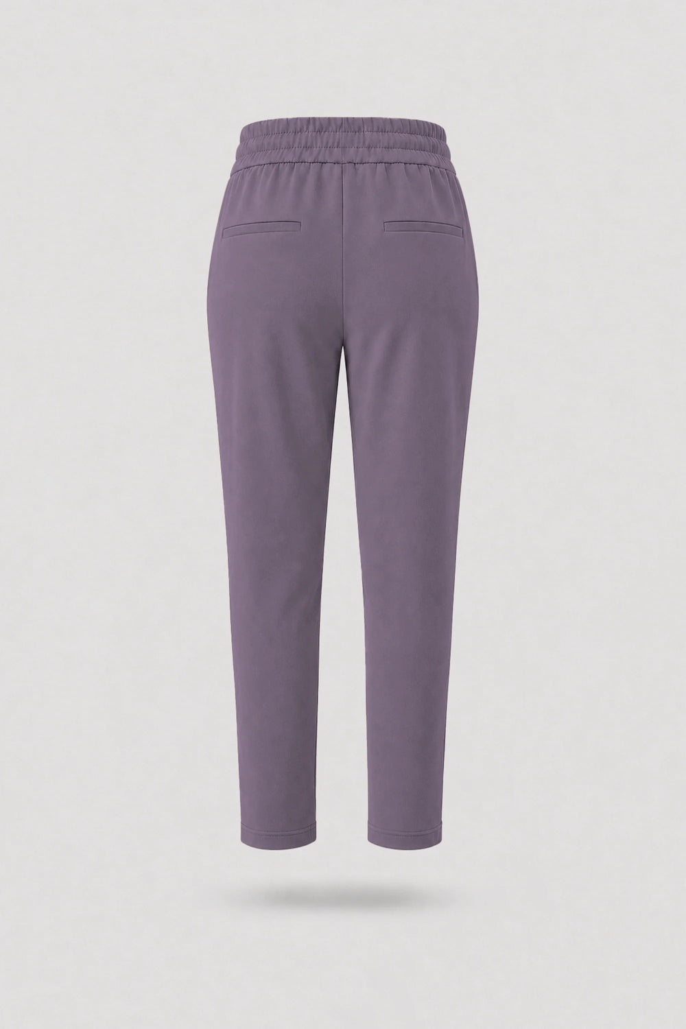 Drawstring Straight-Leg Pants - Dusty Mauve