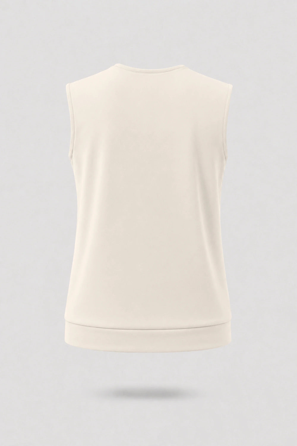 Cowl Neck Sleeveless Top - Soft Ivory