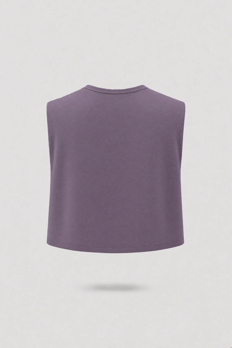 Cowl Neck Layering Top - Dusty Mauve