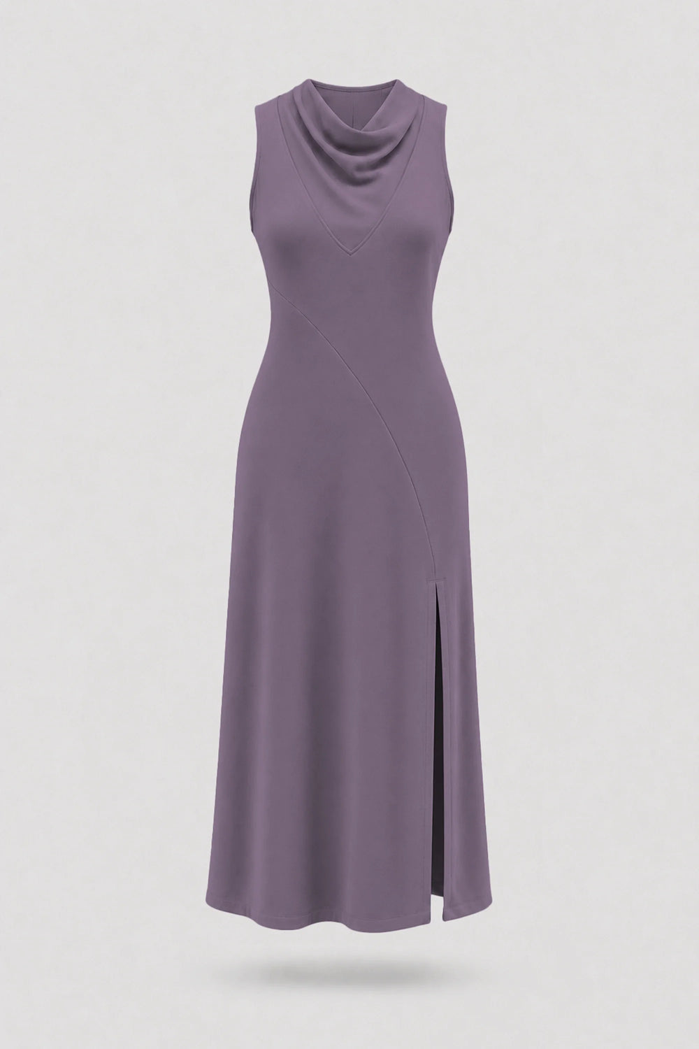 Cowl Neck Maxi Dress - Dusty Mauve
