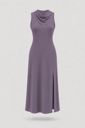 Cowl Neck Maxi Dress - Dusty Mauve