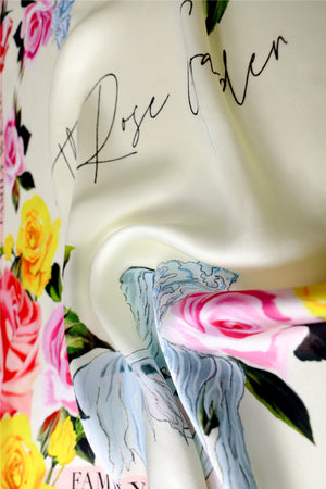 Single-Sided Printed Silk Scarf – 76×76cm