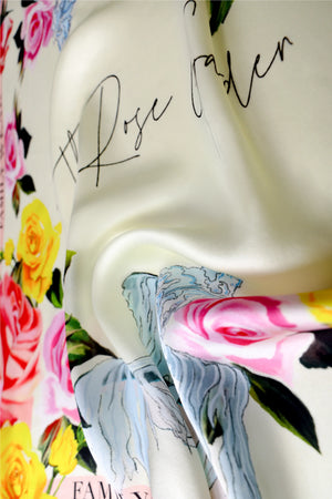 Single-Sided Printed Silk Scarf – 76×76cm