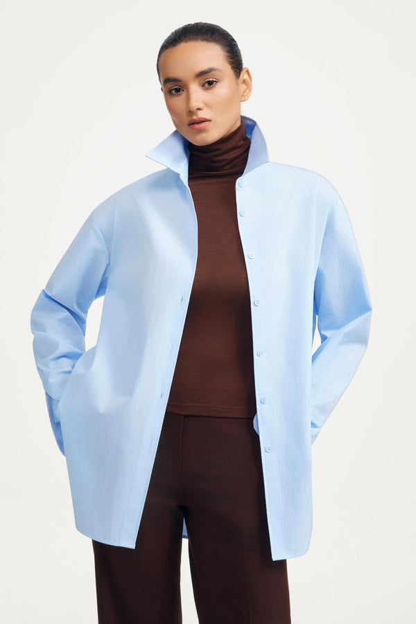 Luxe Stretch Turtleneck - Merlot Cocoa