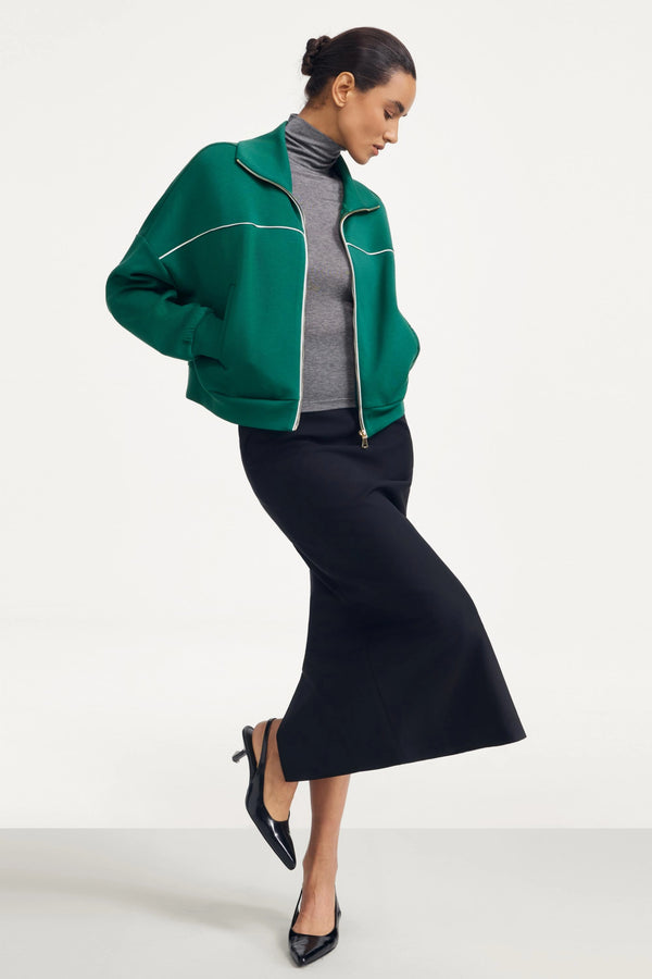 The Refined Track Jacket - Deep Teal