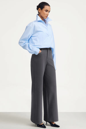 Wide-Leg Denim - Shadow Grey