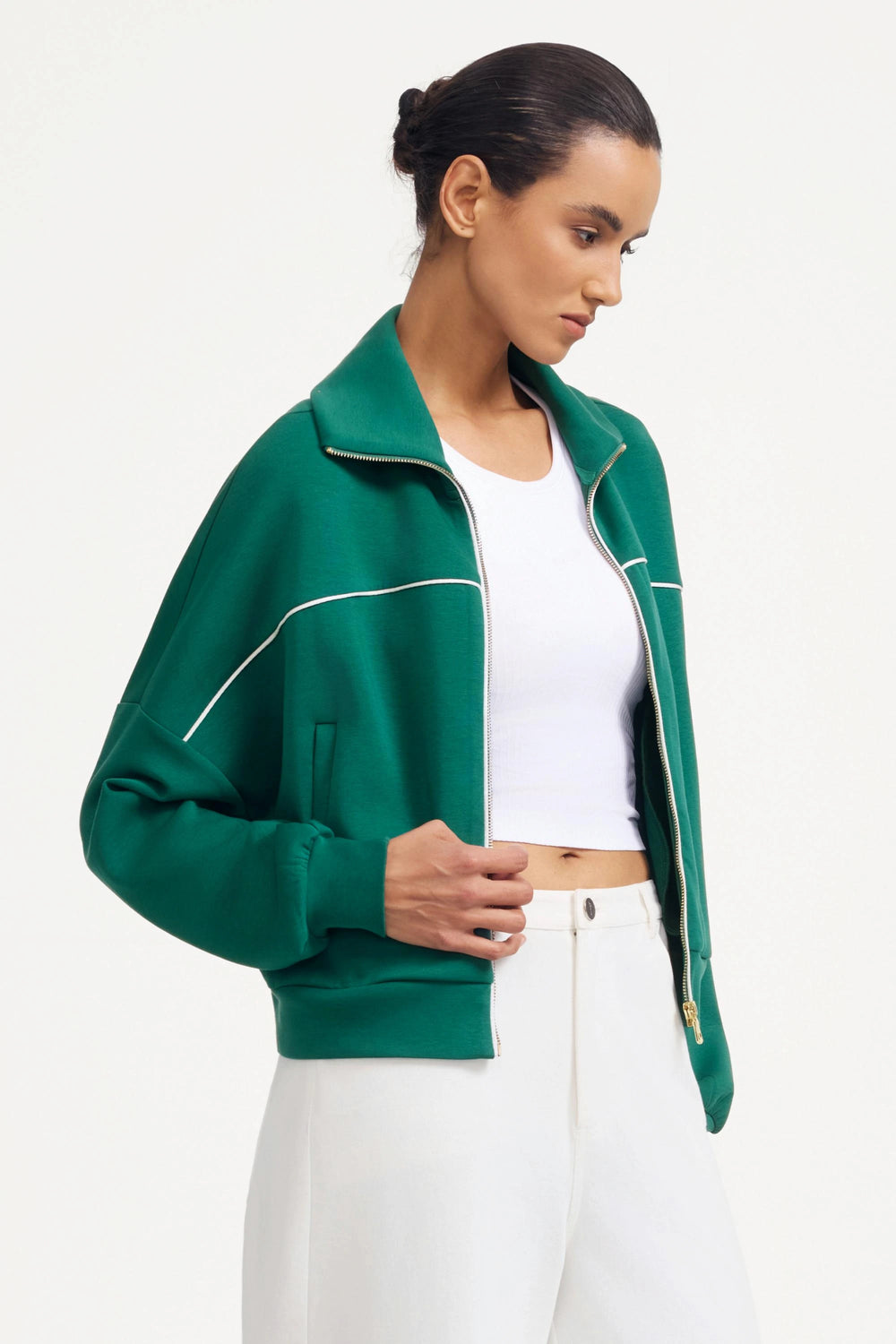 The Refined Track Jacket - Deep Teal