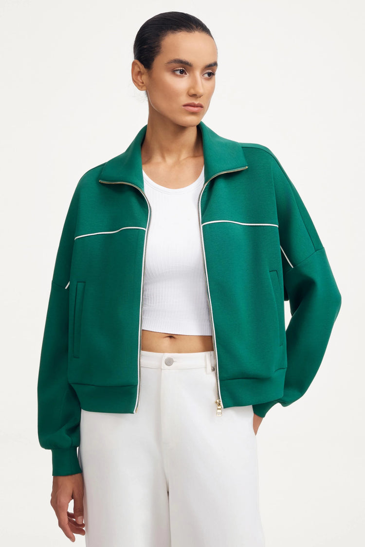 The Refined Track Jacket - Deep Teal