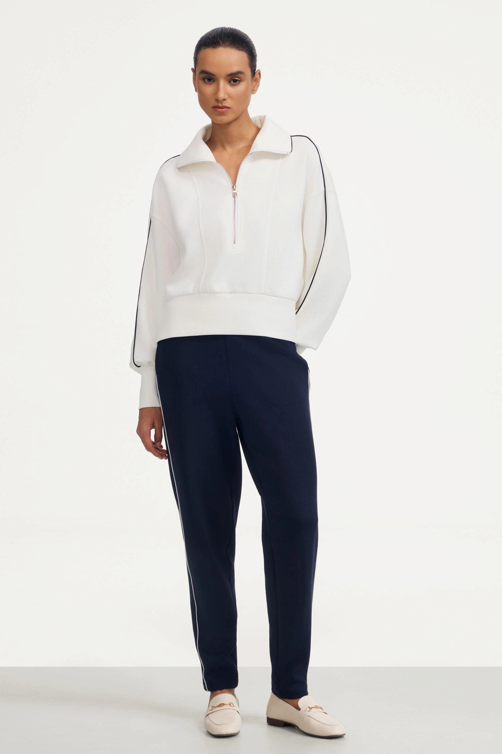 Women’s Half-Zip Lounge Pullover - Soft Ivory