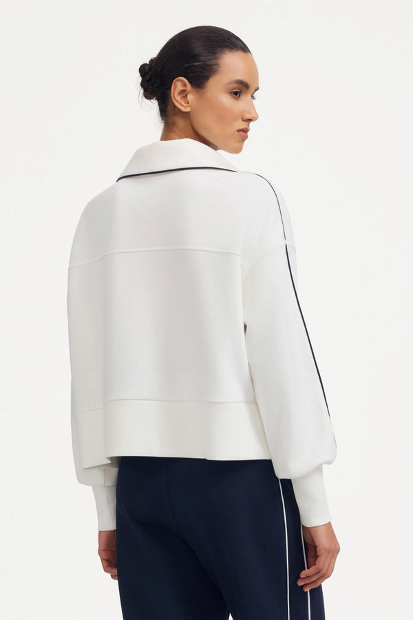 Women’s Half-Zip Lounge Pullover - Soft Ivory