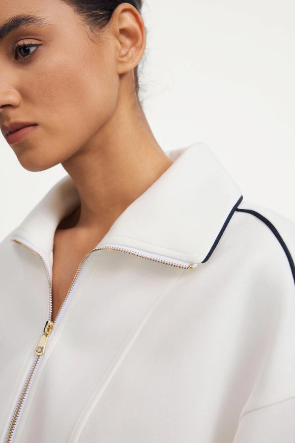 Women’s Half-Zip Lounge Pullover - Soft Ivory