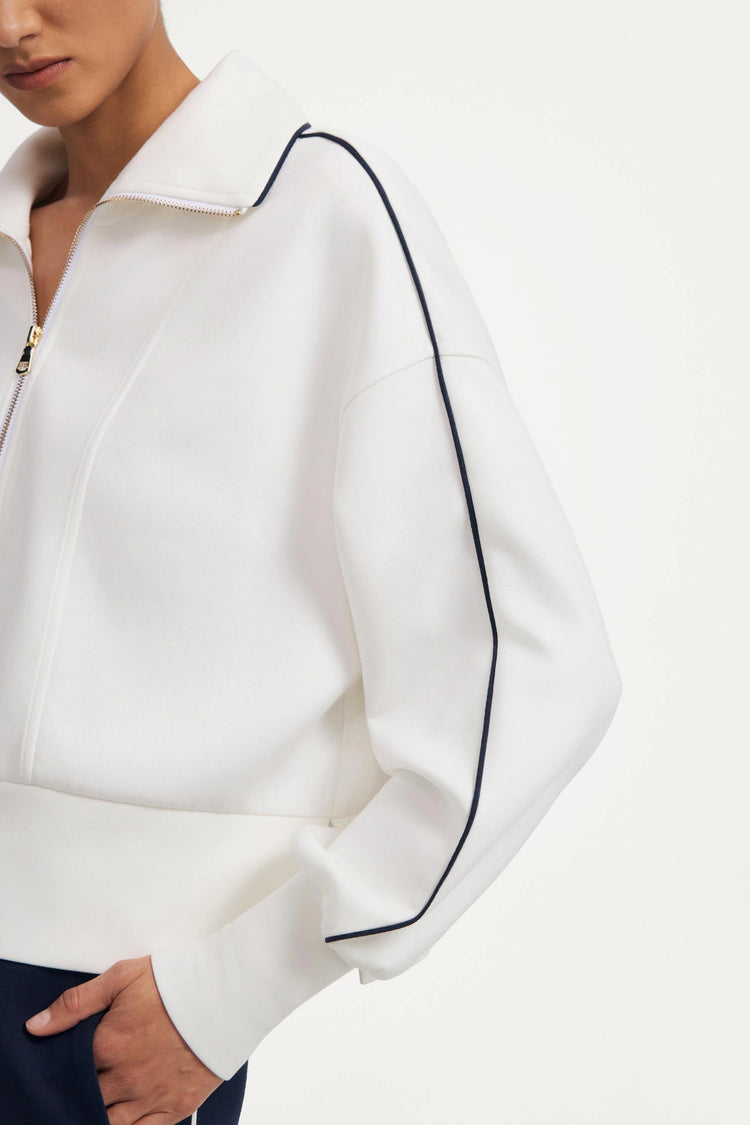 Women’s Half-Zip Lounge Pullover - Soft Ivory