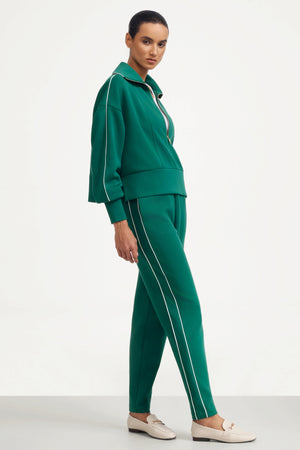 Women’s Half-Zip Lounge Pullover - Deep Teal