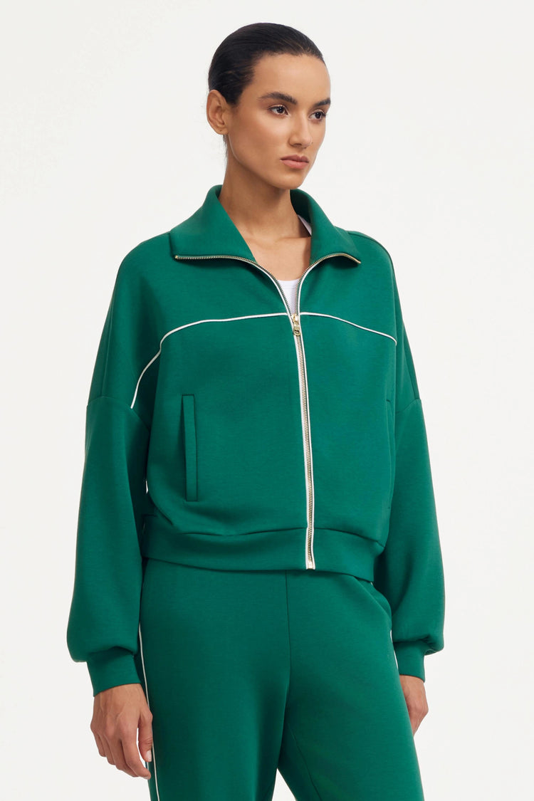 The Refined Track Jacket - Deep Teal